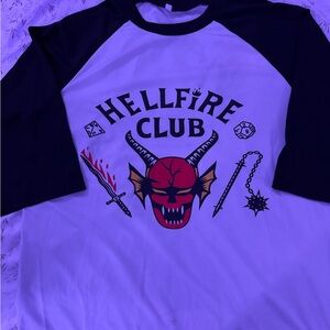 Hellfire Club Graphic Raglan Tee